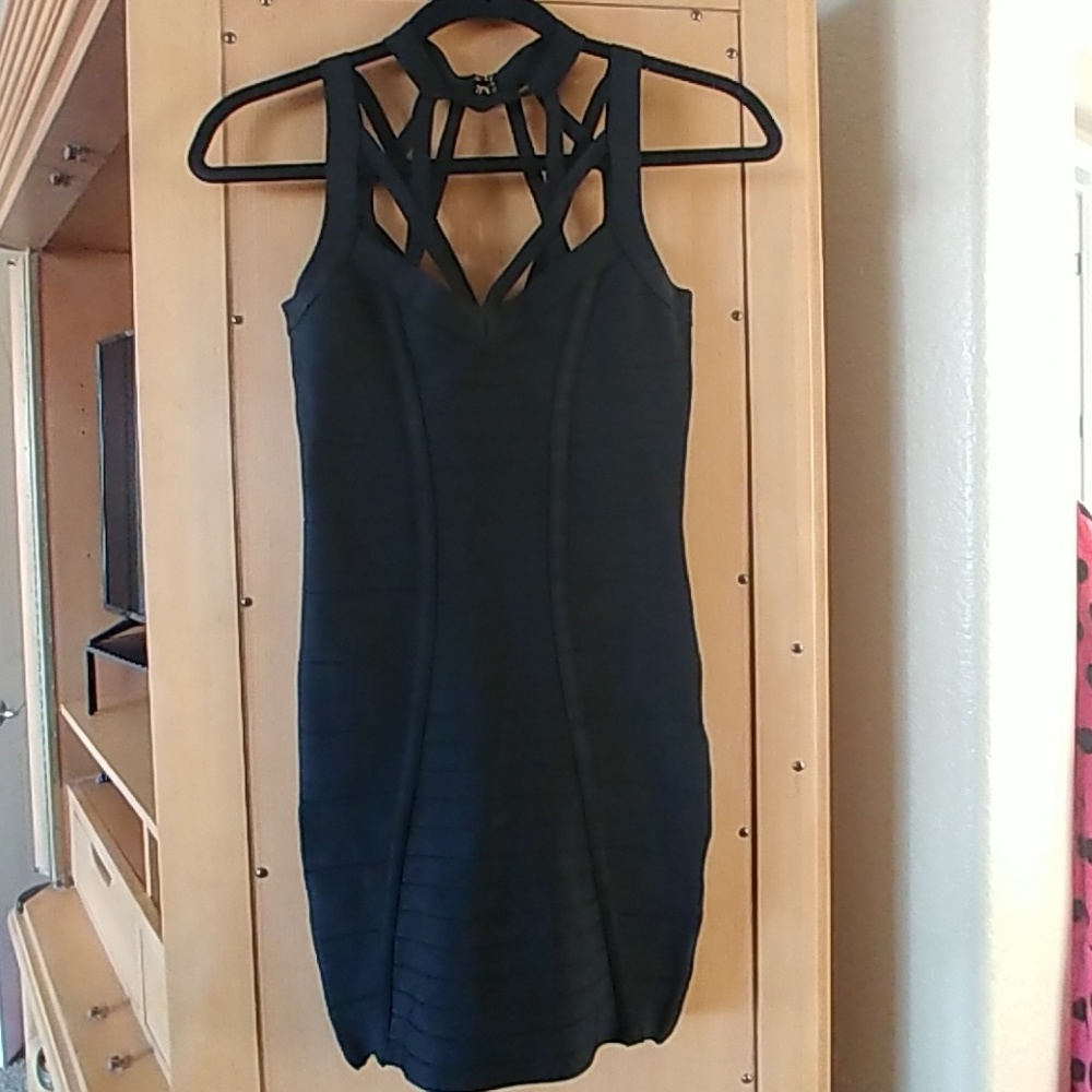NWT Bebe Bodycon Black bandage dress